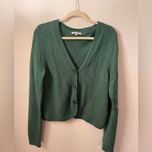 Green madewell sweater, minor pilling. With buttons